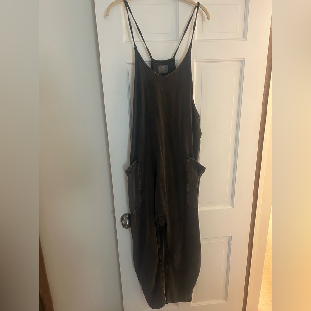 Free people hotshot onesie size large. Womens. Black